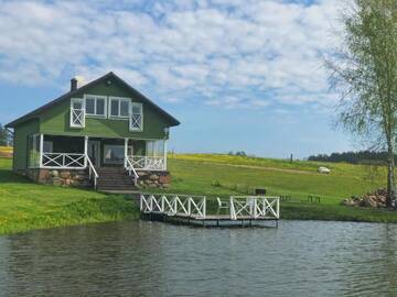 Фото номера Вилла Виллы Alantos Zirgai Sauna and Hottube Villa at Pond г. Alanta 79
