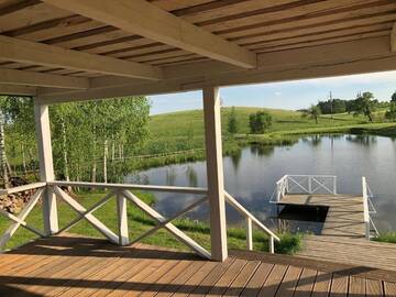 Фото номера Вилла Виллы Alantos Zirgai Sauna and Hottube Villa at Pond г. Alanta 45