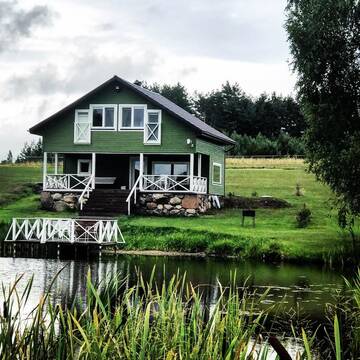 Фото номера Вилла Виллы Alantos Zirgai Sauna and Hottube Villa at Pond г. Alanta 11