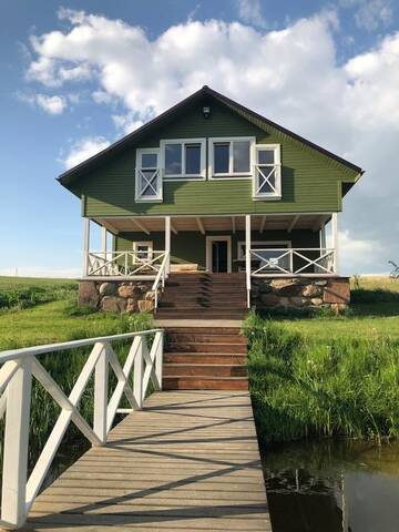 Фото номера Вилла Виллы Alantos Zirgai Sauna and Hottube Villa at Pond г. Alanta 13