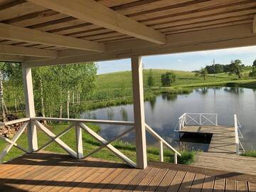 Фото номера Вилла Виллы Alantos Zirgai Sauna and Hottube Villa at Pond г. Alanta 9